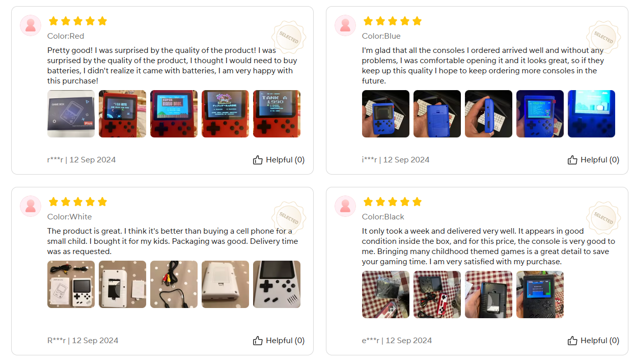 NEW Portable Retro Mini Video Game Console 8-Bit Handheld Game Player Built-in 400 Games AV Out Game Console Game Boy